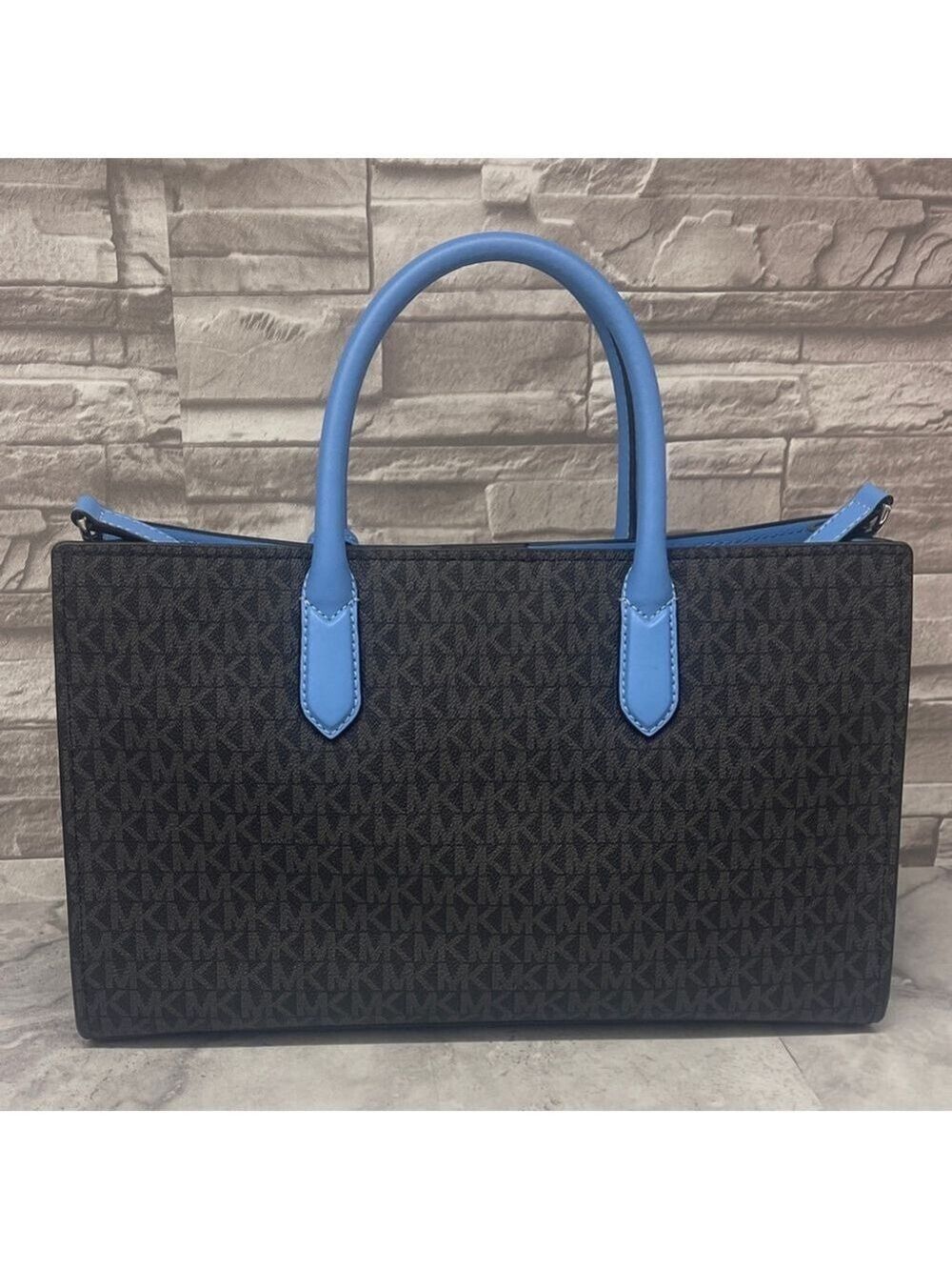 Michael Kors Scarlett Medium Satchel & Matching Wallet South Pacific Blue - Picture 3 of 14